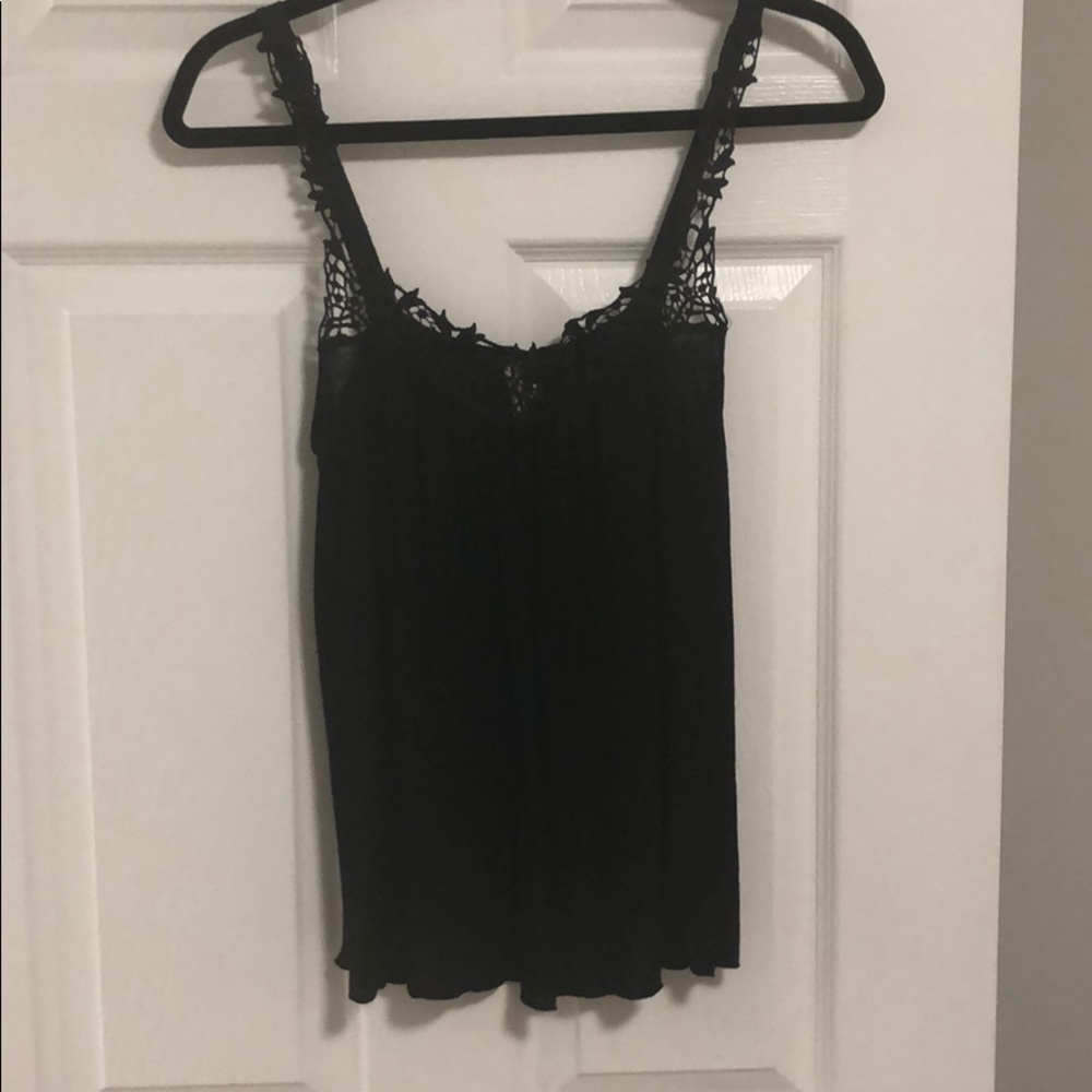 Black Sparkle & Fade Tank